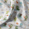 Printed Cotton TAOKI White / Green